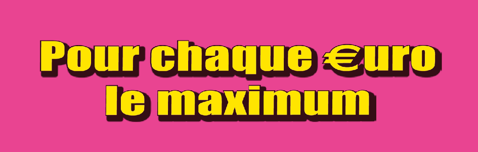 à saisir Mercredi, 12.11.
Pour chaque €uro le maximum ! à saisir Mercredi, 12.11.