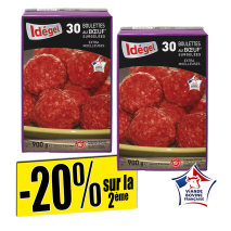 idégel 30 boulettes au boeuf