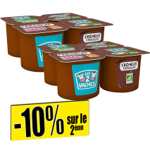 Les 2 vaches Crème dessert chocolat Bio