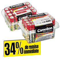 Camelion 24 piles alcalines