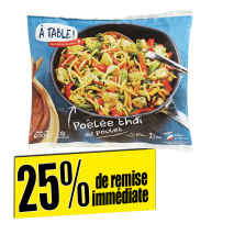 à table Poêlée thaï au poulet
