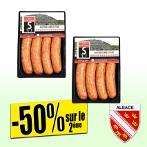 4 saucisses fumées à cuire