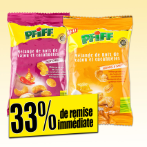 Pfiff Mélange noix de cajou et cacahuètes grillées