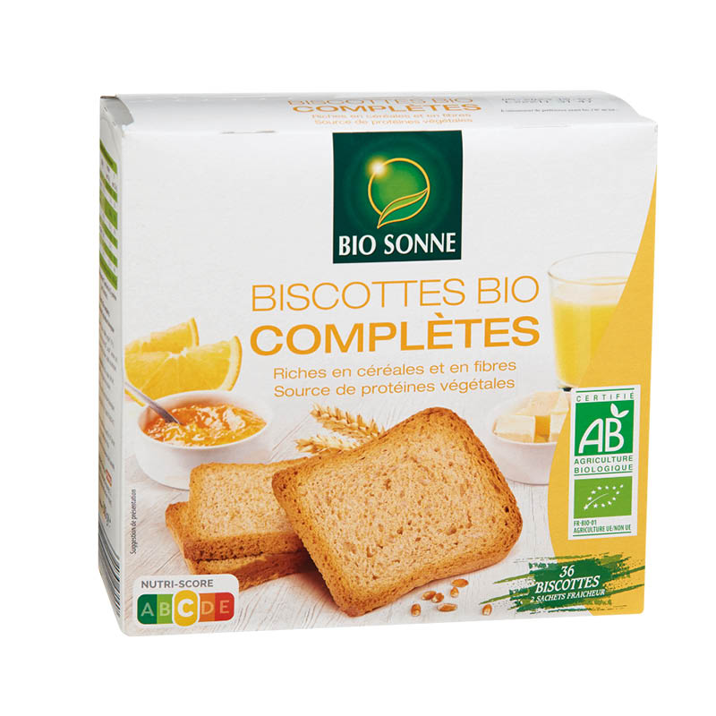 Discount alimentaire - NORMA, Biscottes bio, Produits bio