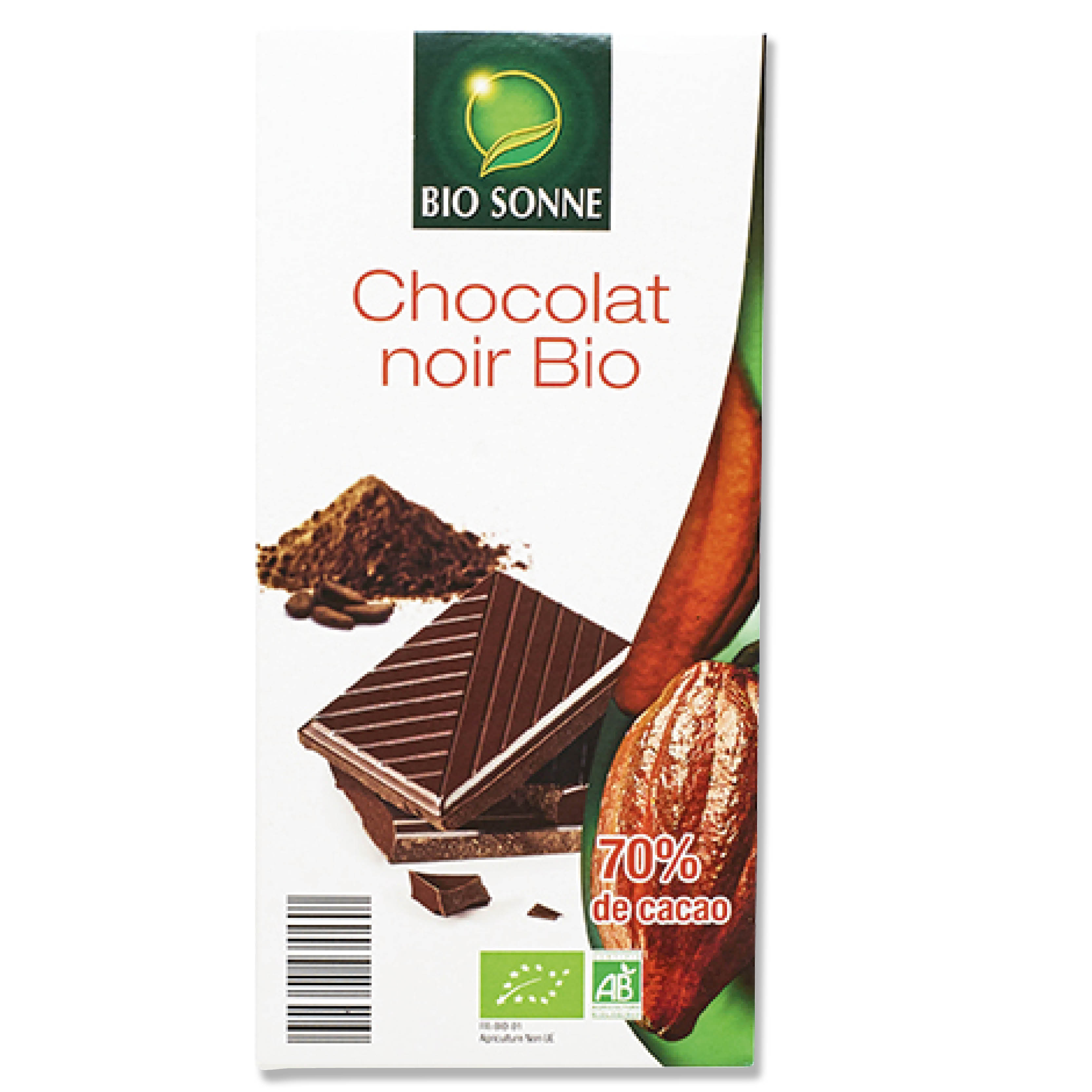 Discount alimentaire - NORMA, Chocolat noir Bio, Produits bio